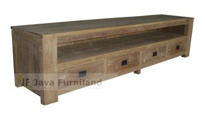 CONSOLE TV STAND 4 DRAWERS